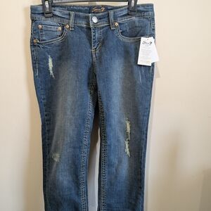 Seven7 Women's Capri Distressed Jeans Size 7